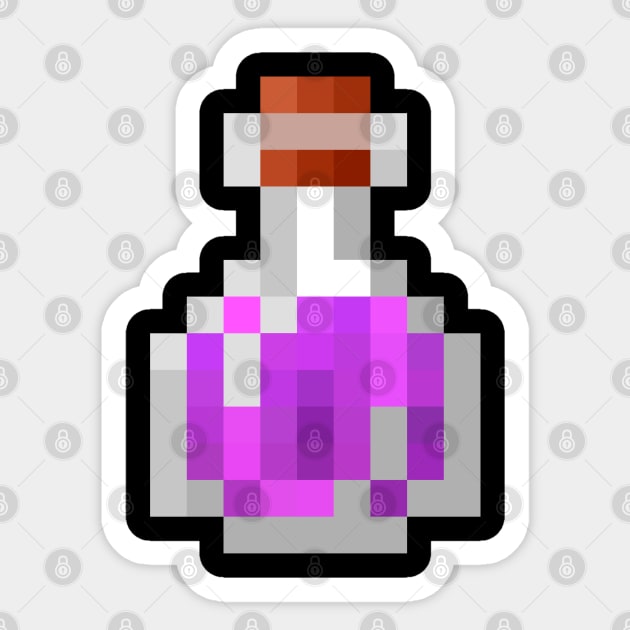 Minecraft Potion of Regeneration Sticker by ParaholiX